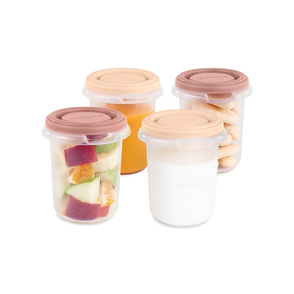 Set de 4 Boites de conservation repas 250ml VALENCIA Miniland
