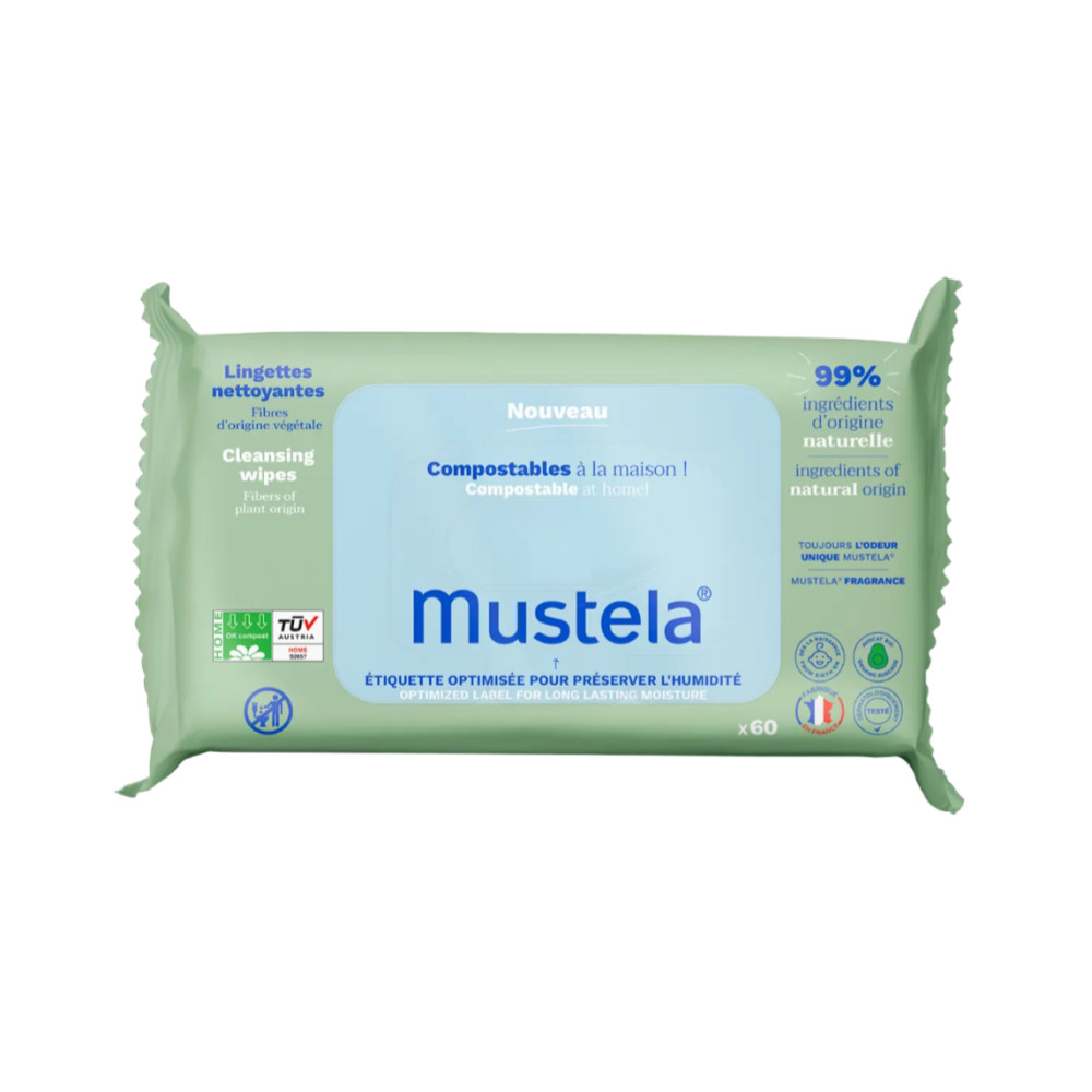 Lingettes Nettoyantes Compostables Avec Parfum 60 Lingettes