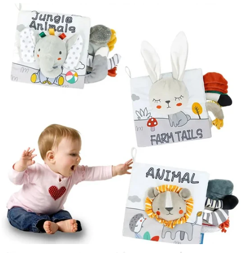 Livre Tissu Bébé Montessori