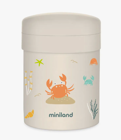 Porte manger Isotherme en acier inoxydable 700 ml Miniland