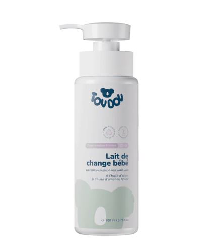 Lait de change bébé pour zone sensible & irritée 200 ml TOUDOU