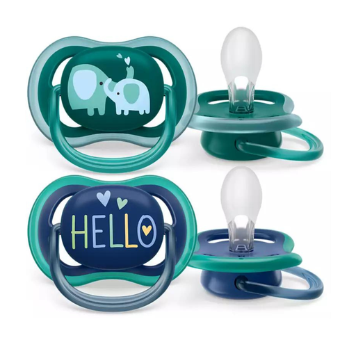 [Scf349/19] 2 Sucette ultra air night 18+ Avent