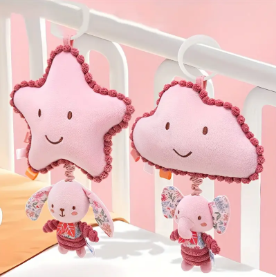 [WS94] Jouet à Secouer pour Nouveau-né en Forme d'Animal 3D.